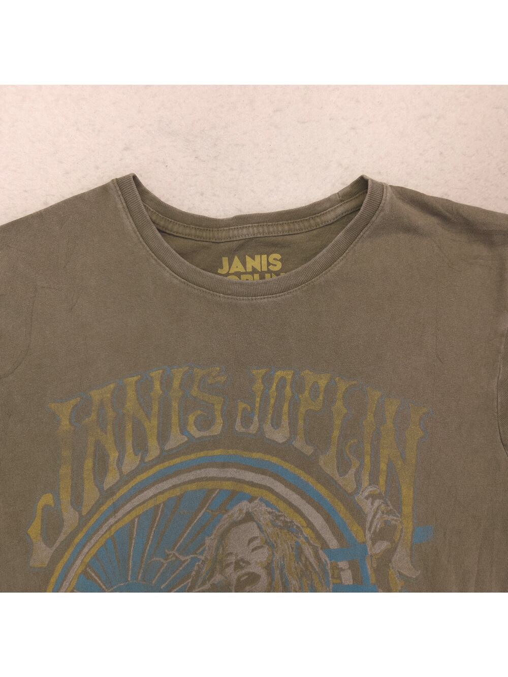Janis Joplin Band Short Sleeve Crew Neck T-Shirt Adult Mens Size Small S Green